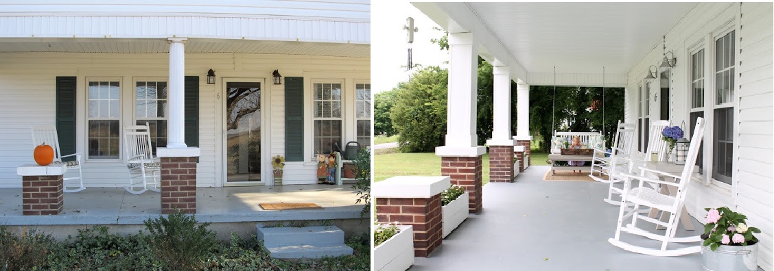 Simple porch makeover diy