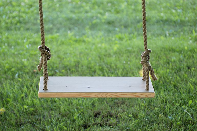 Simple tree swing DIY