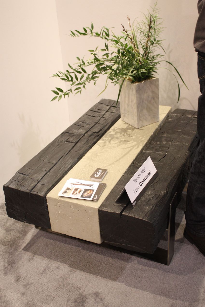 Slab two tone coffee table