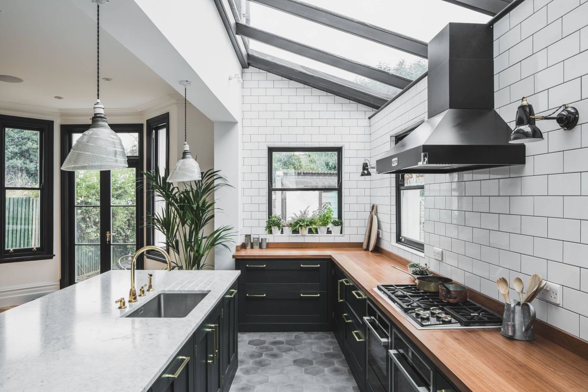 Small Kitchen Dark Floors