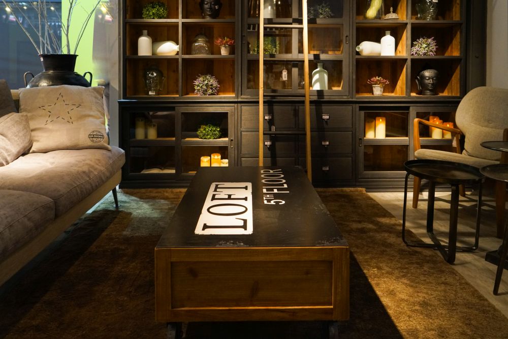 Graphic accents add personality to a room.