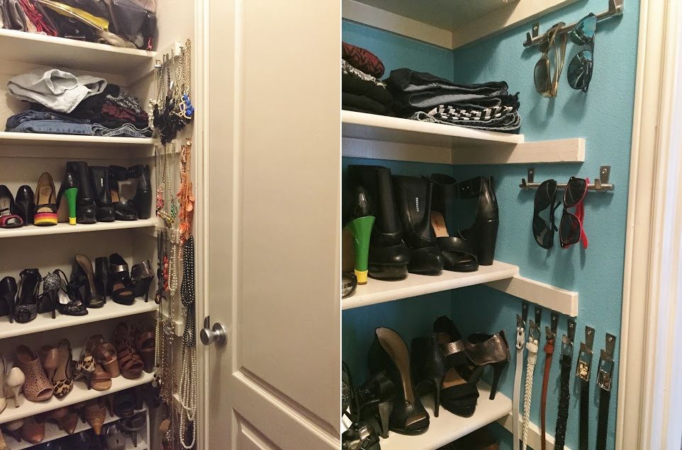 Small pantry turned into a closet