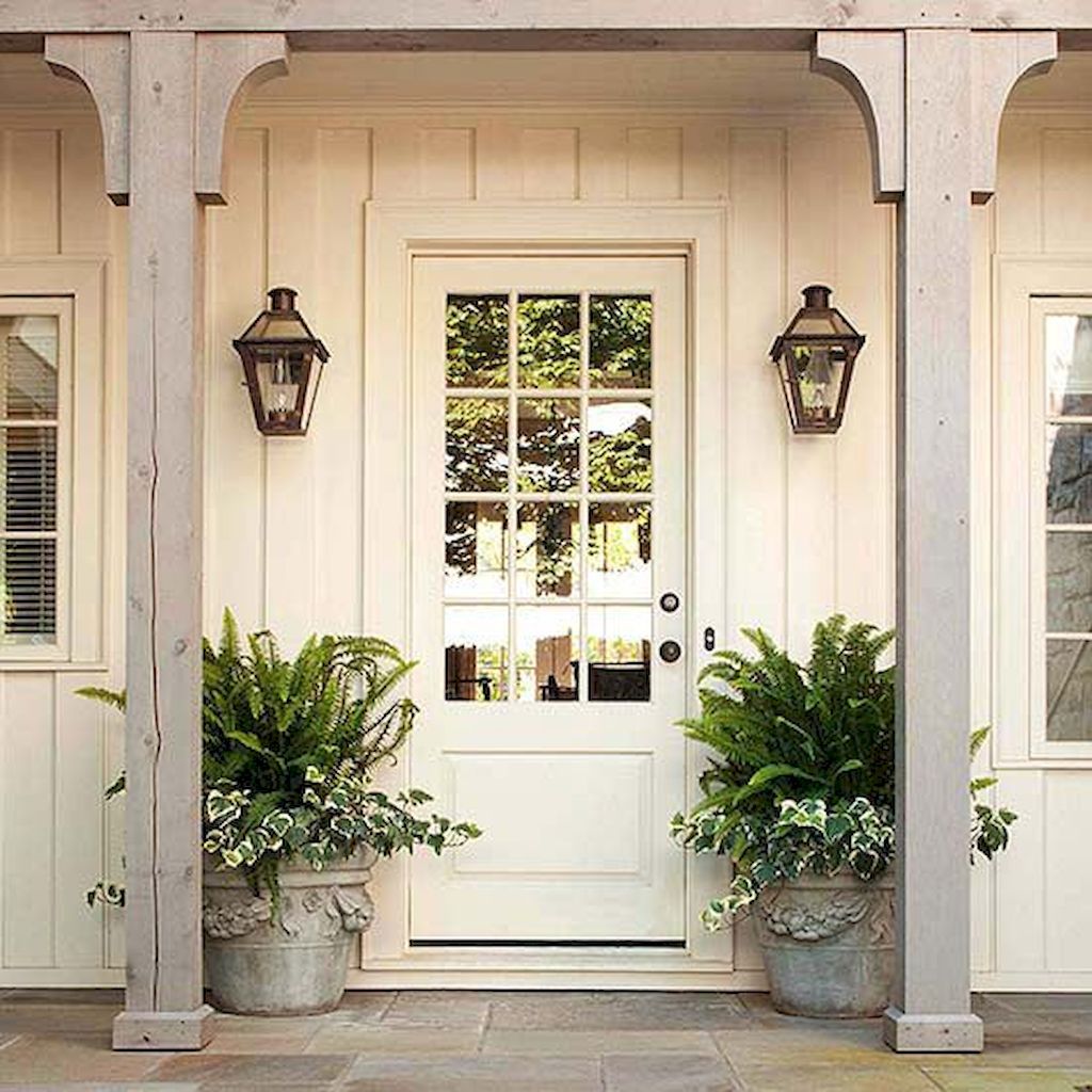 Small porch large ferns