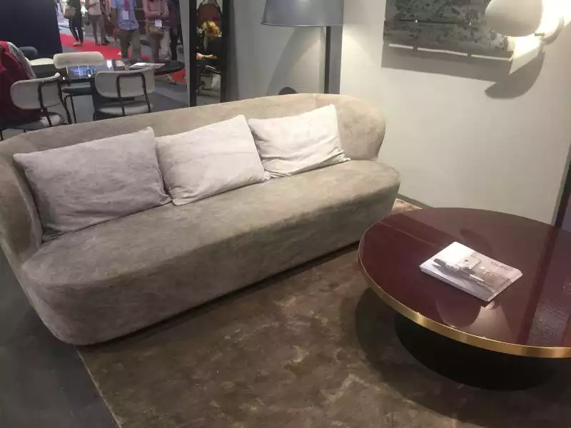 Small three seats grey couch