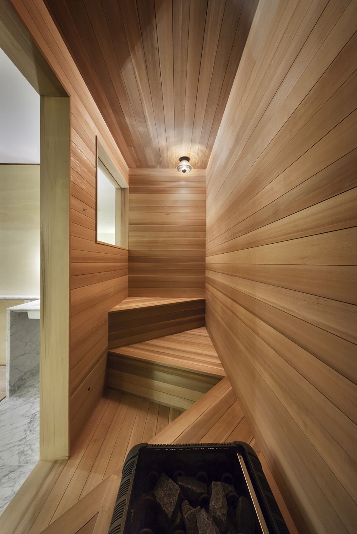 Snow hotel sauna