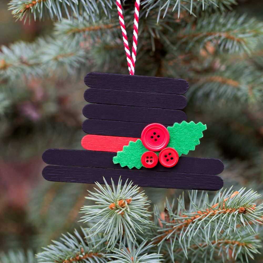 Snowman hat ornament