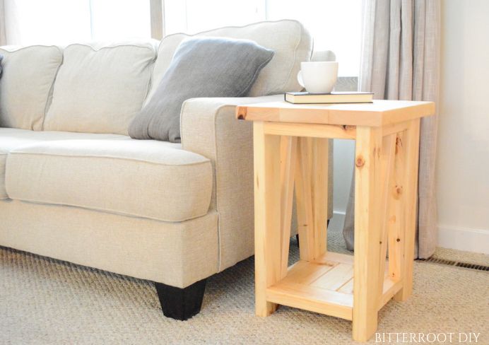 Sofa end table diy