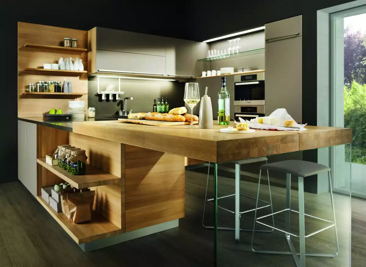 Solid wood EuroCucina Linee Kitchen design from Team7