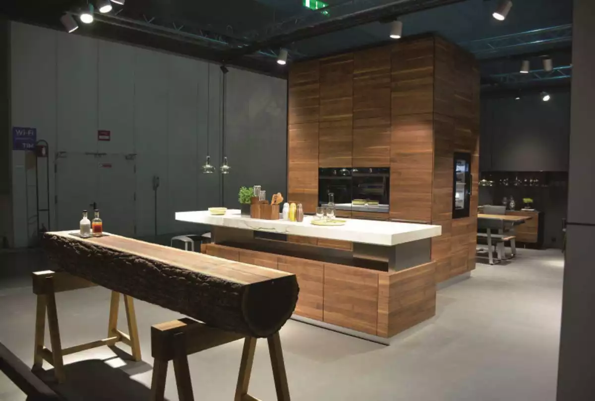 Solid wood furniture K7 EuroCucina and Team7 at Salone del mobile 2018