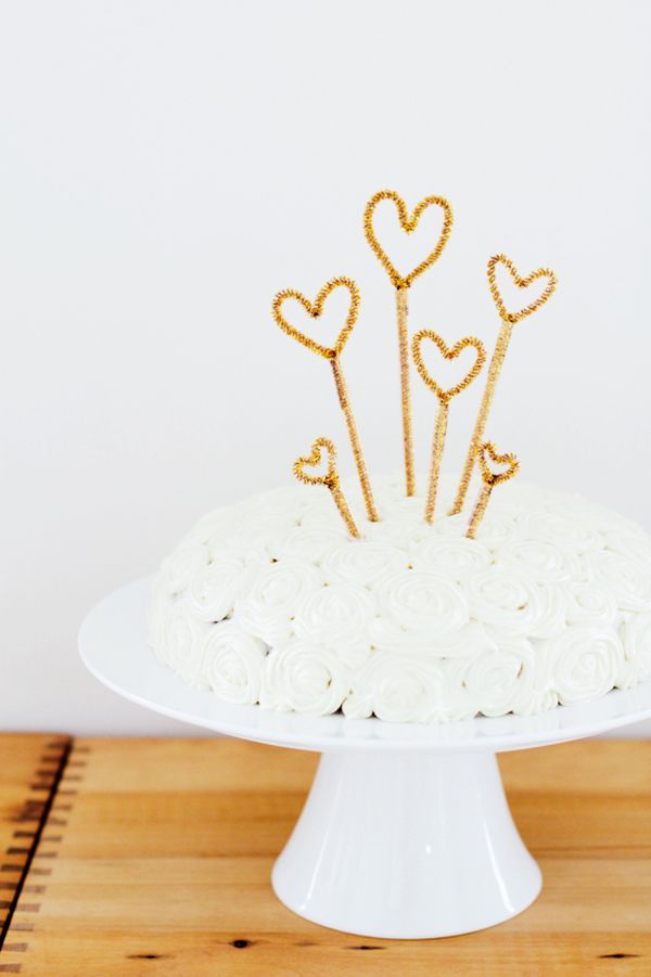 Sparkly DIY Cake Toppers