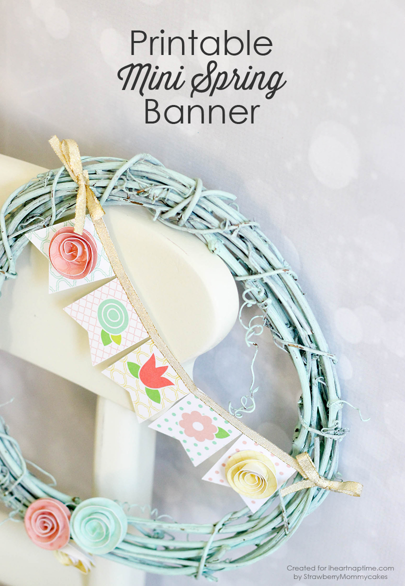 Spring banner wreath