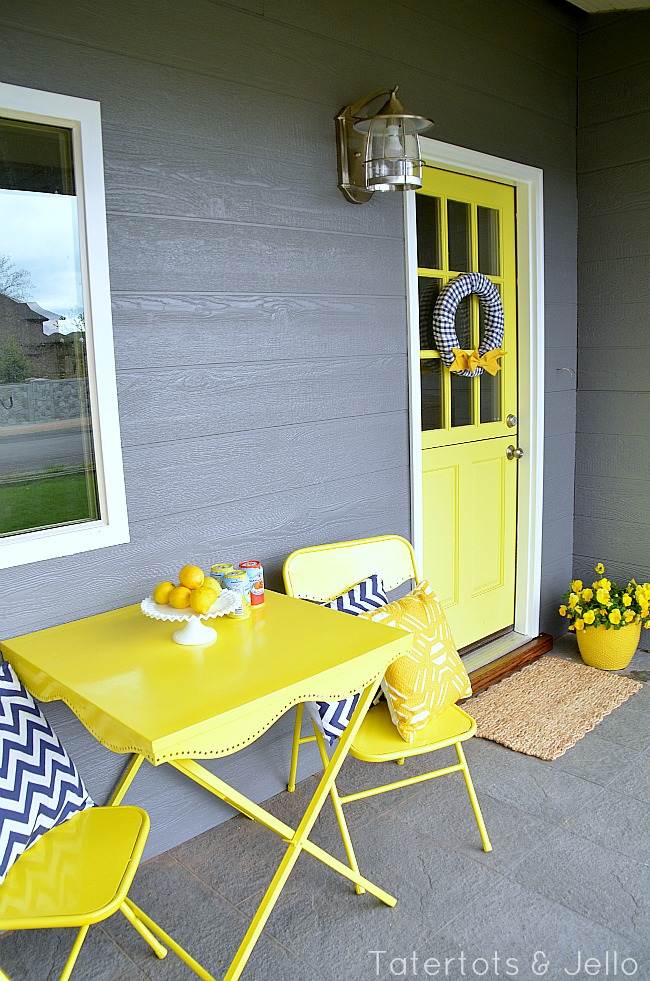 Spring porch colorful