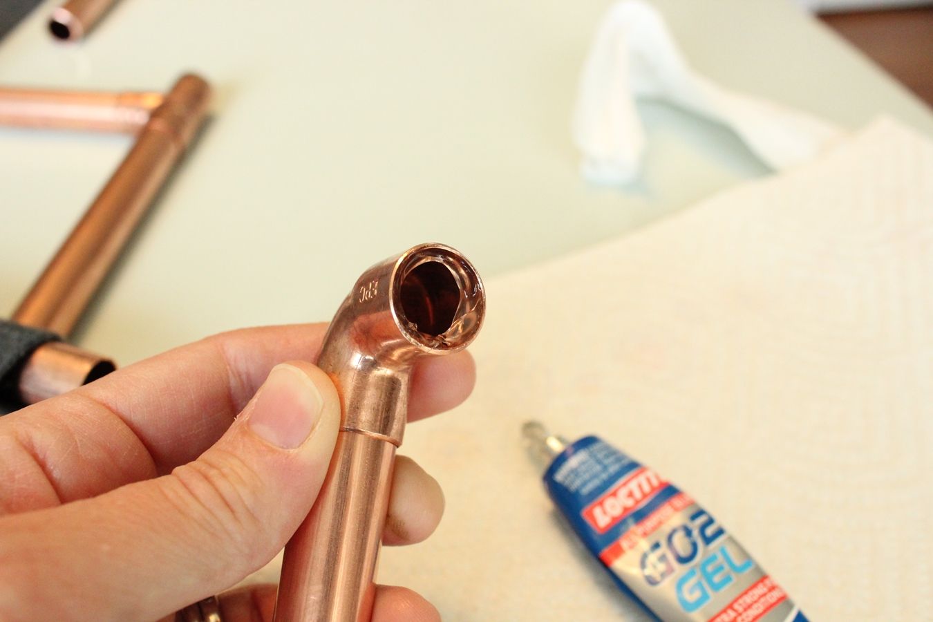 Squeeze a bit of glue