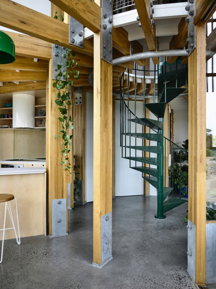 St  Andrews Beach House by Austin Maynard Architects staircase
