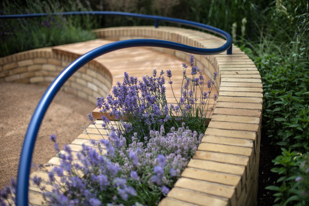 You can even have a garden bench that has a planter built right into it