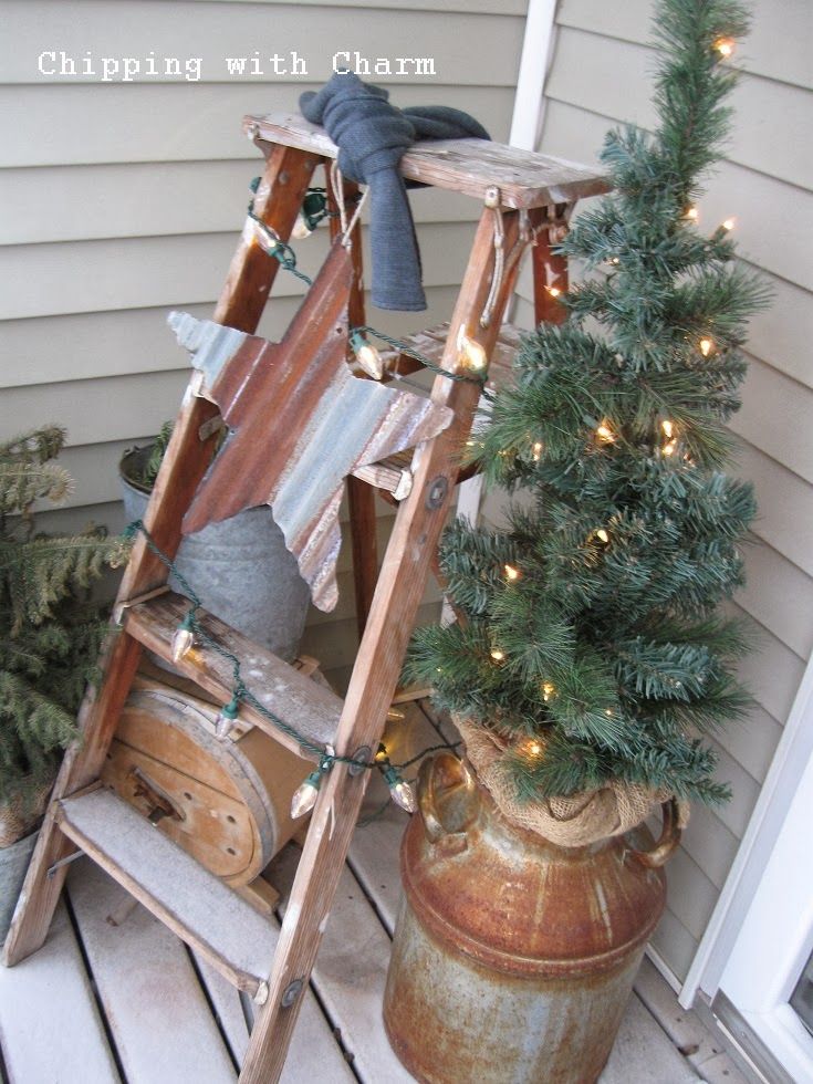 Stand for christmas tree milk can