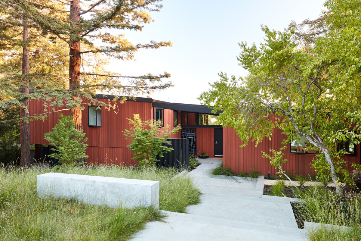 The entire backyard was reconfigured and turned into an extension of the indoor living areas