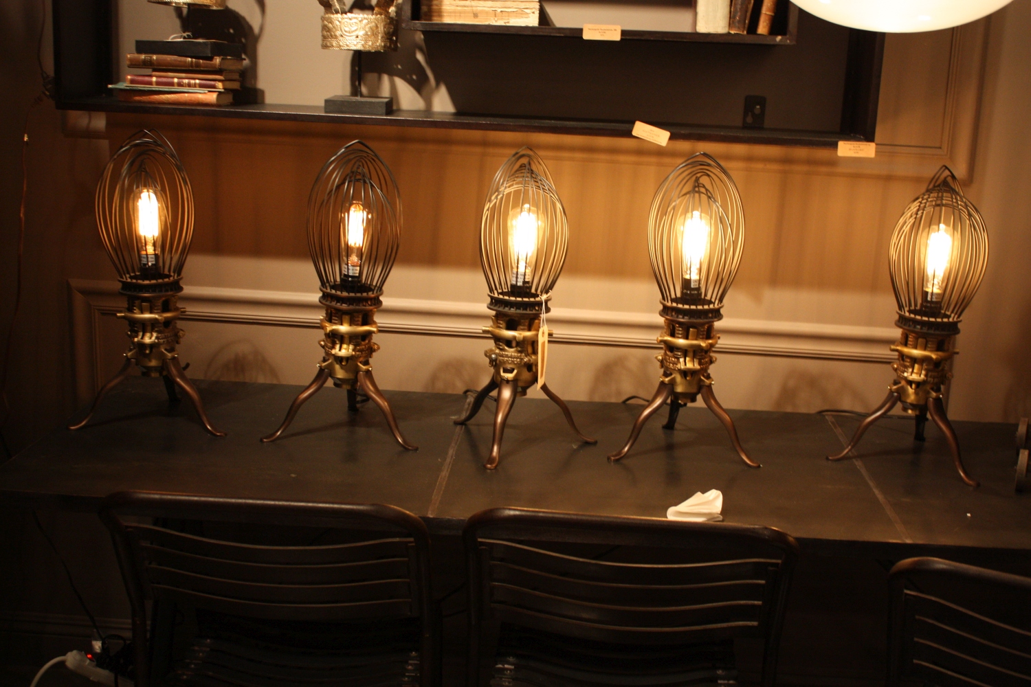 Atique-style lamps