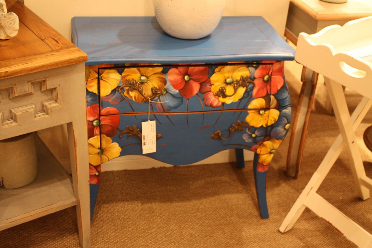 Florals are popular and can adorn furniture as well as textiles.