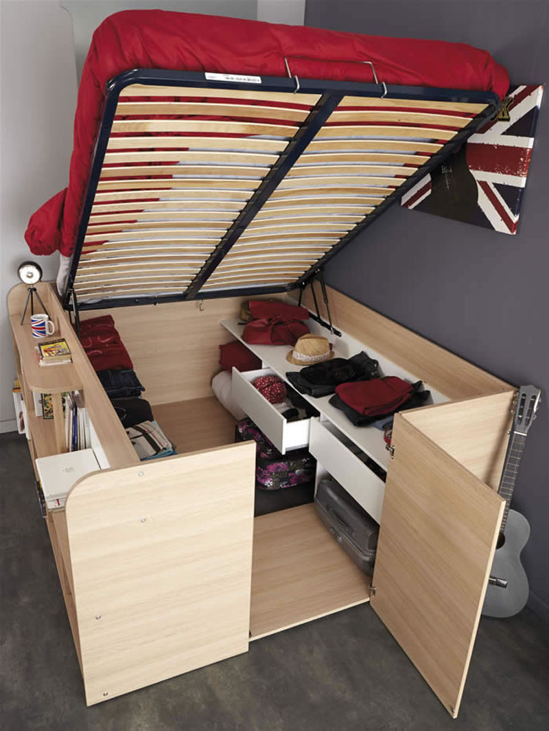 Storage bed - closet combination - storage