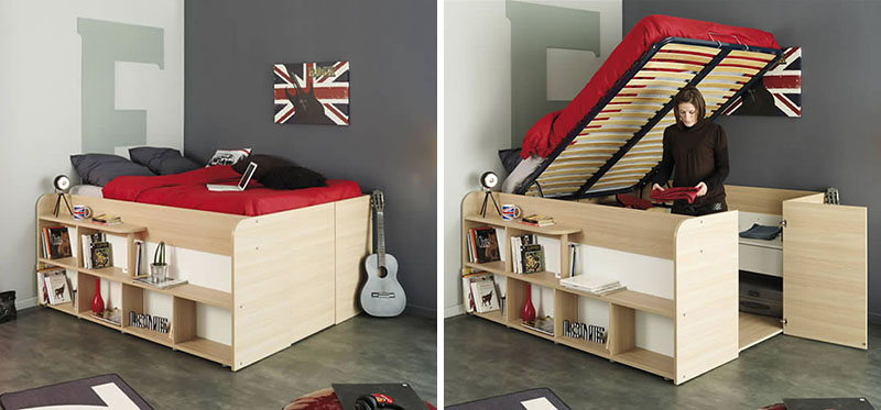 Clever Bed Designs With Integrated Storage For Max Efficiency