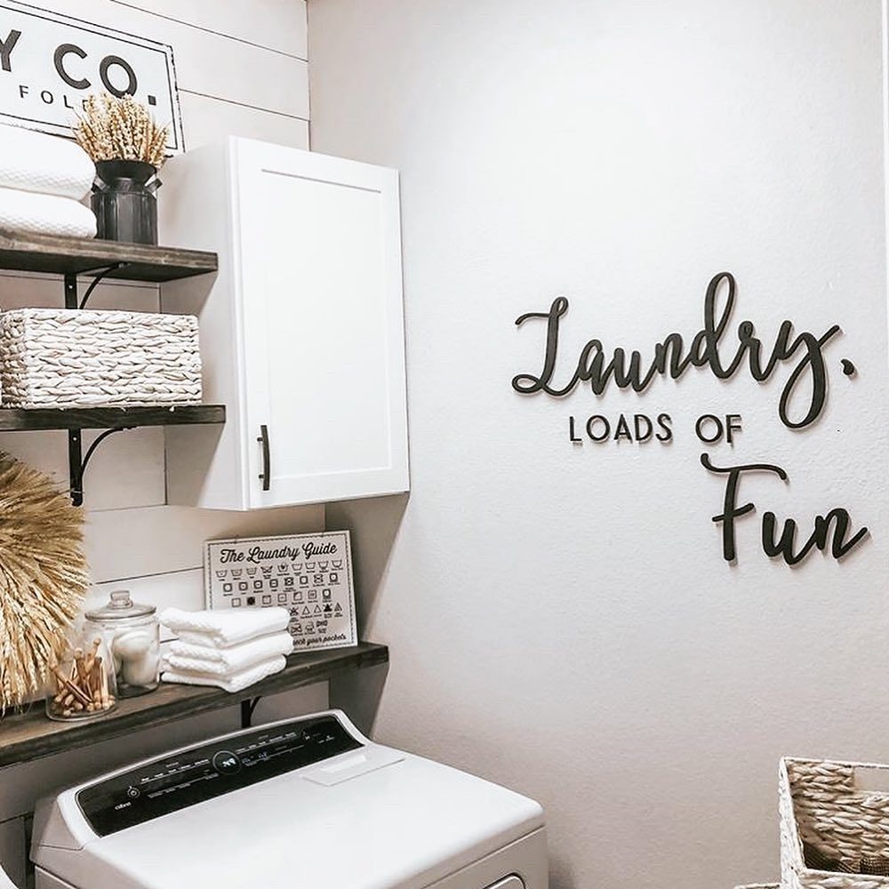 store clothes away from laundry room