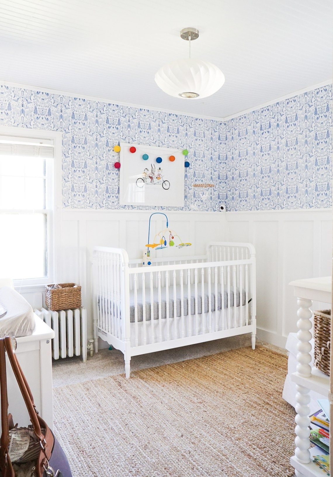 Storybook nursery room wallpaper