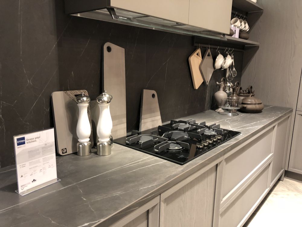 Stosa cucine black countertop