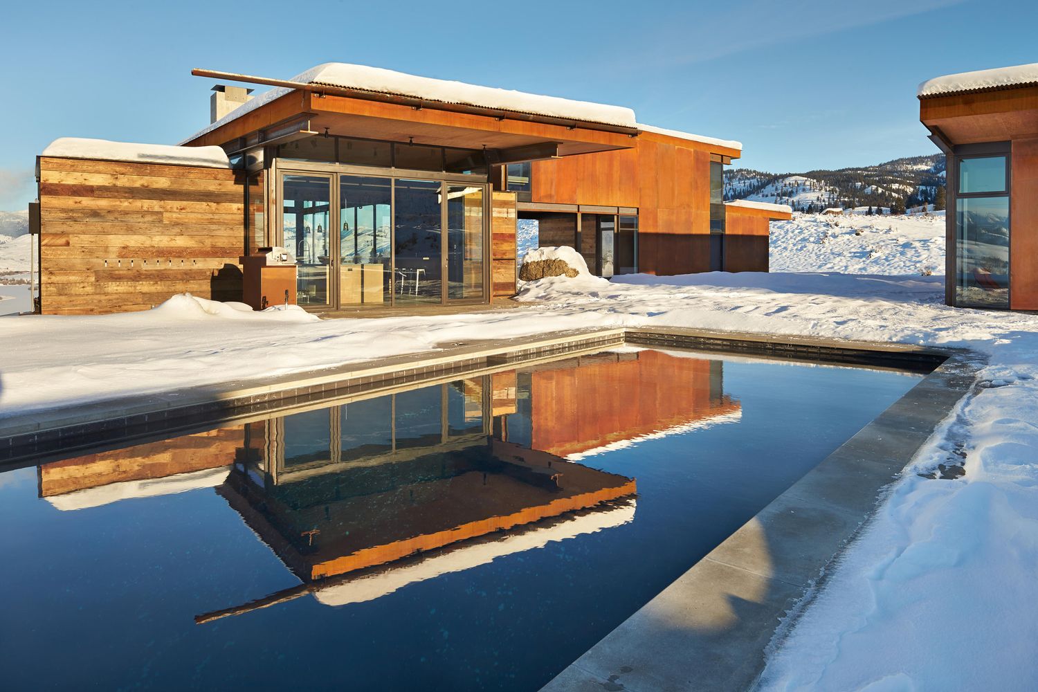 Studhorse House Building by Olson Kundig With Corten Facade