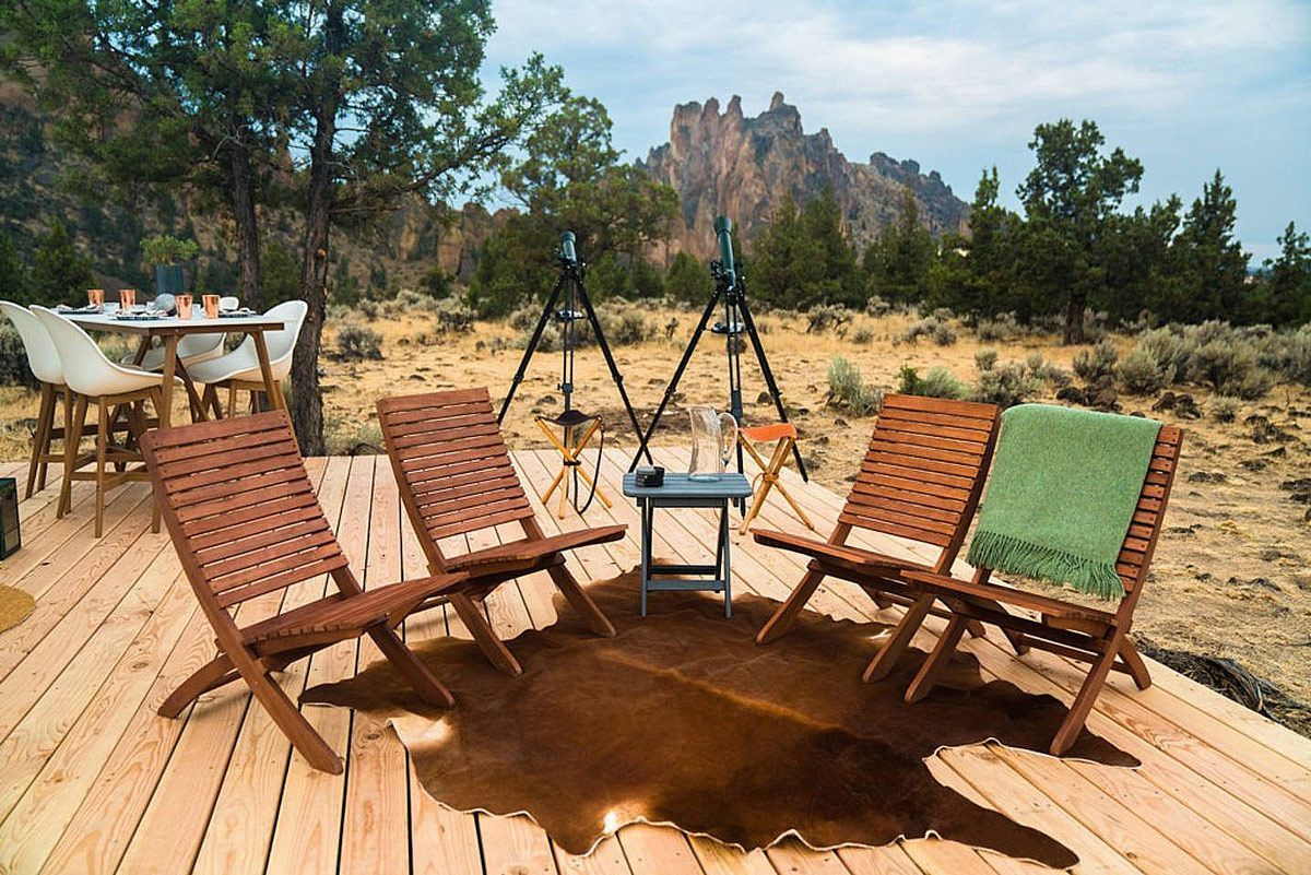 Stylish Geodesic Dome Deck patio