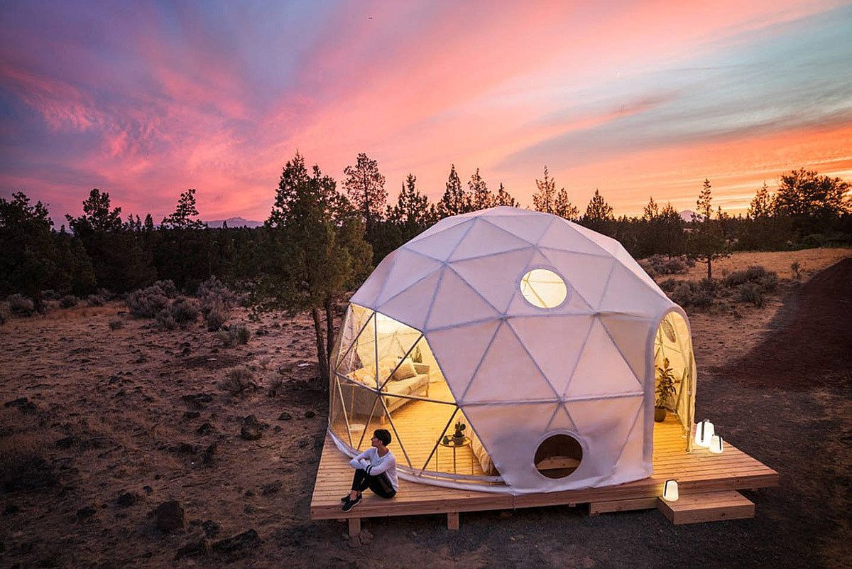 Stylish Geodesic Dome Exterior