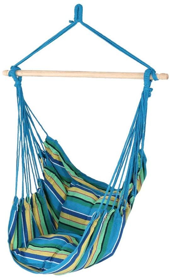 Sunnydaze Hanging Rope Hammock Chair Swing