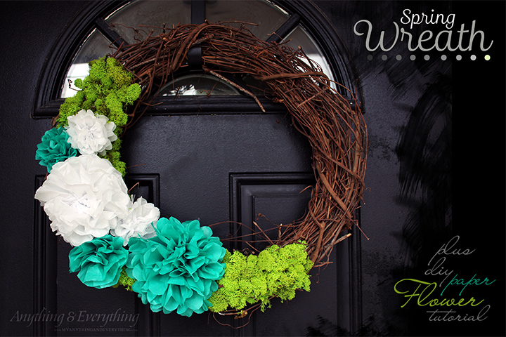 Super easy spring wreath