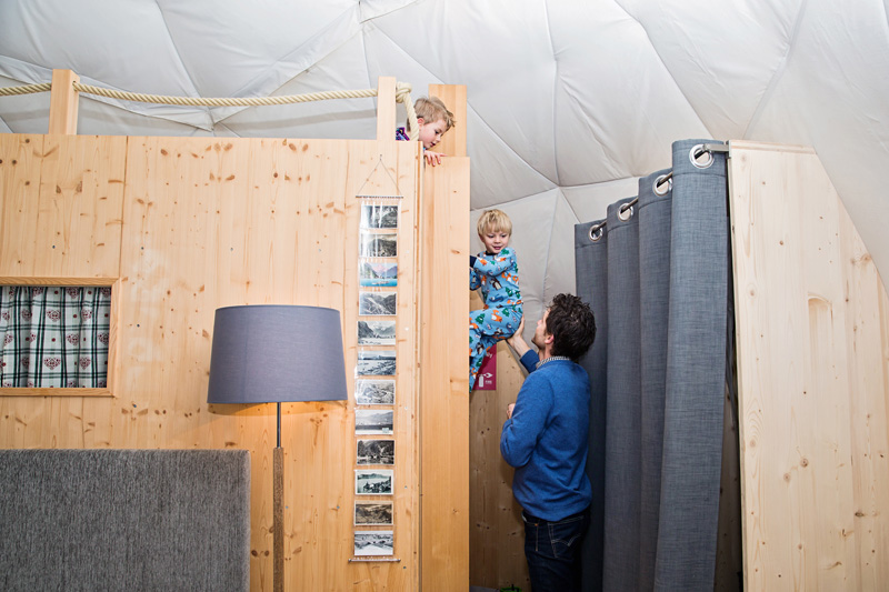 Swiss Alps Whitepod Bunk Beds