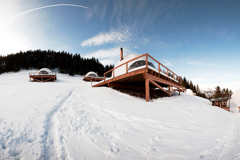 Swiss Alps Whitepod Porch