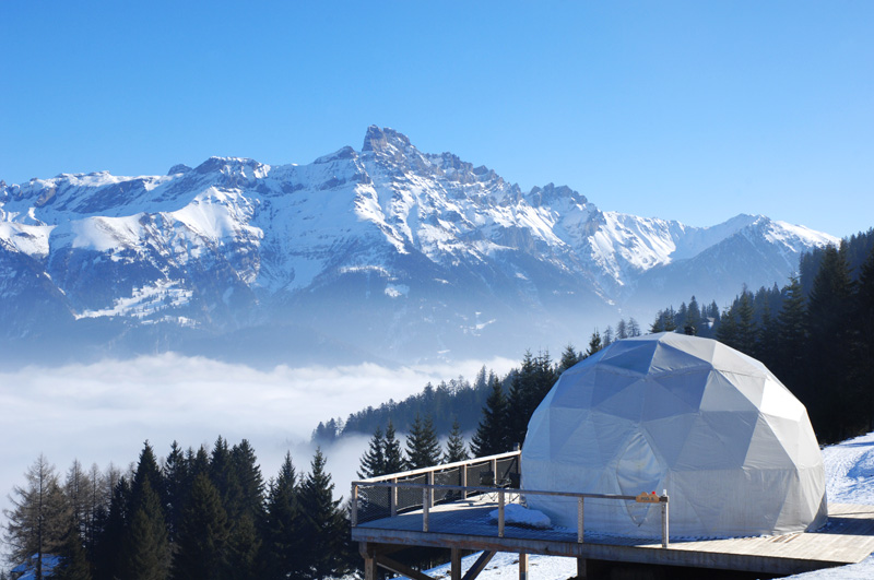 Swiss Alps Whitepod View