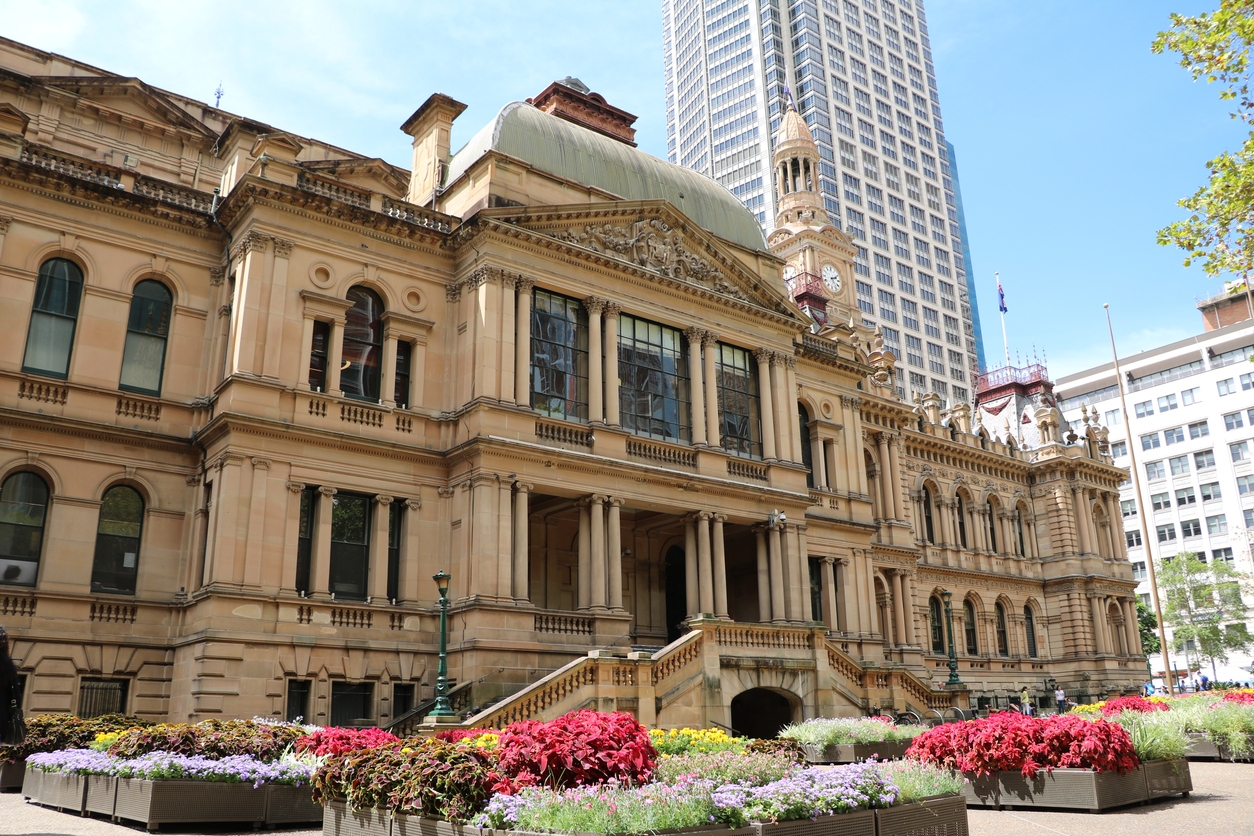 Sydney Town Hall in Sydney Australia