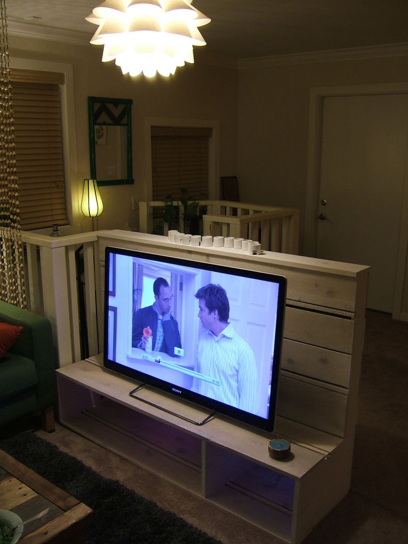 TV stand and wall divider