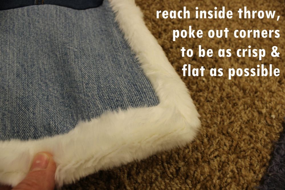 Take your fingers on the inside