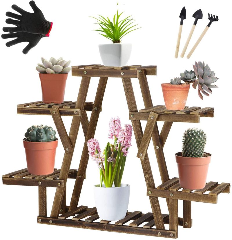 Tall Plant Stand with Wheels