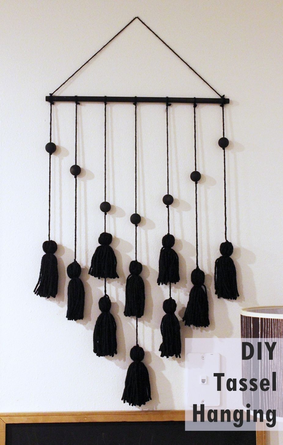 Simple DIY Beaded Tassel Hanging