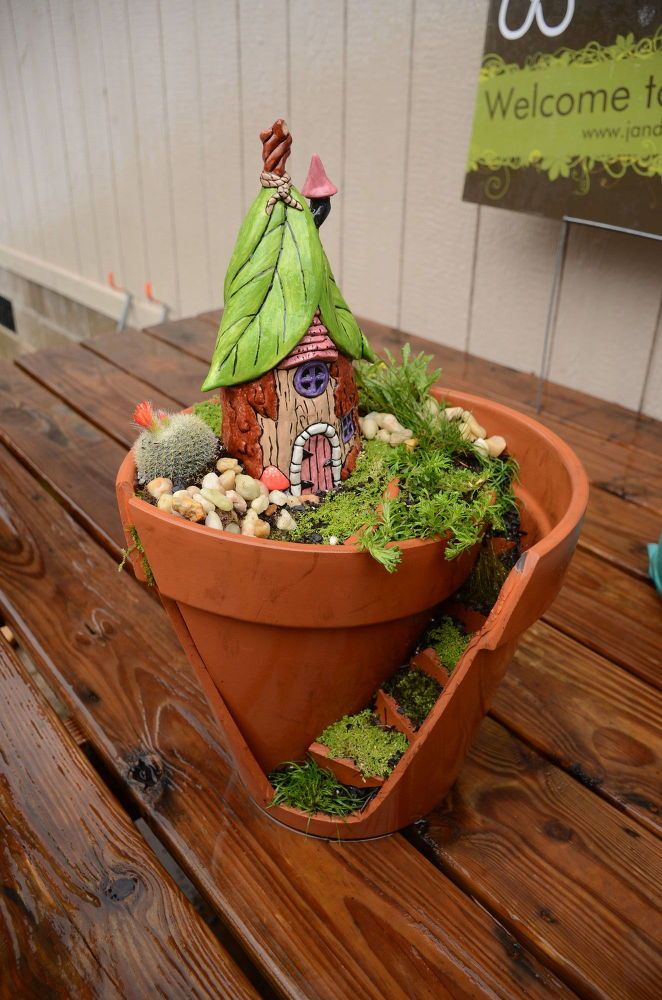 Terracota Pot Fairy Garden Design