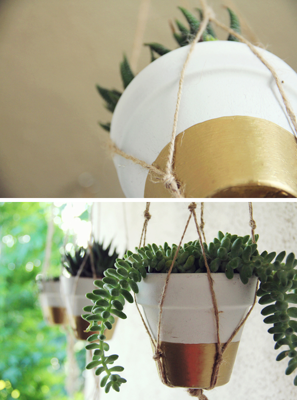 Terracota hanging pots