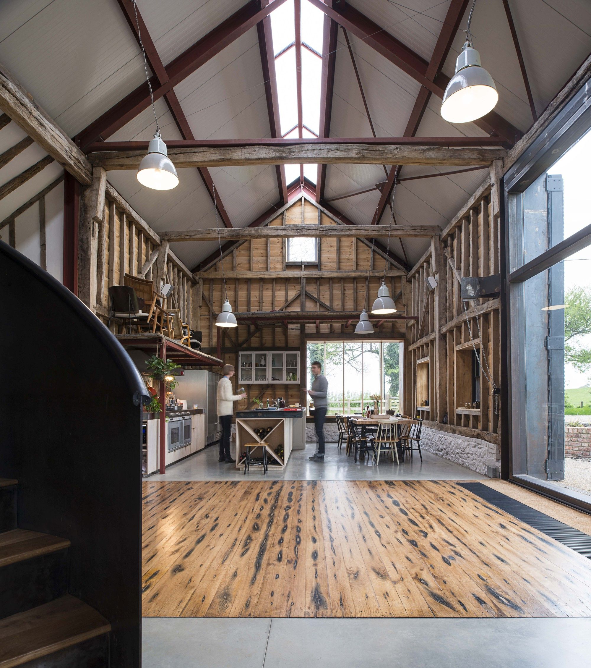 The Ancient Party Barn interior