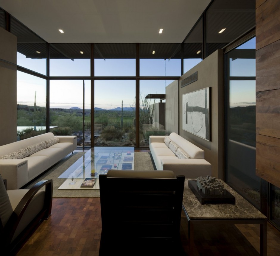 The Brown Residence Architecture Living Room