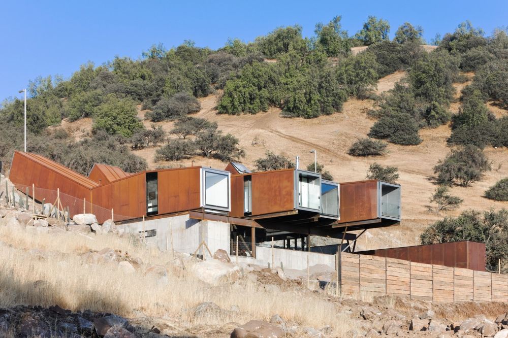 The Caterpillar House Corten Steel