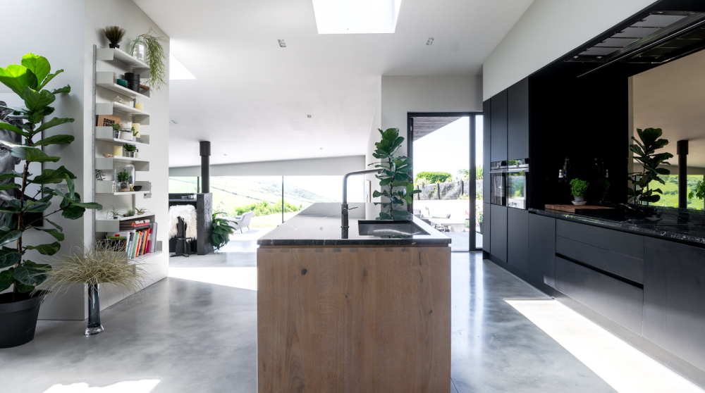 The Early Risers Interior Design kitchen island