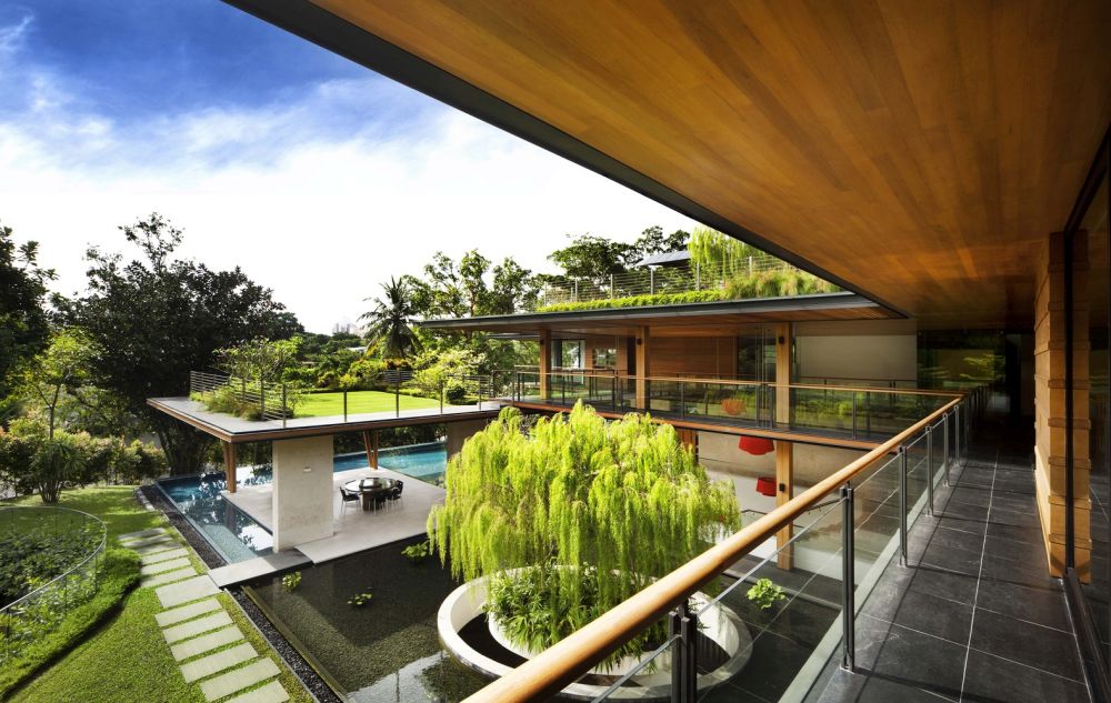 The Ficus House designed by Guz Architects with lush vegetation