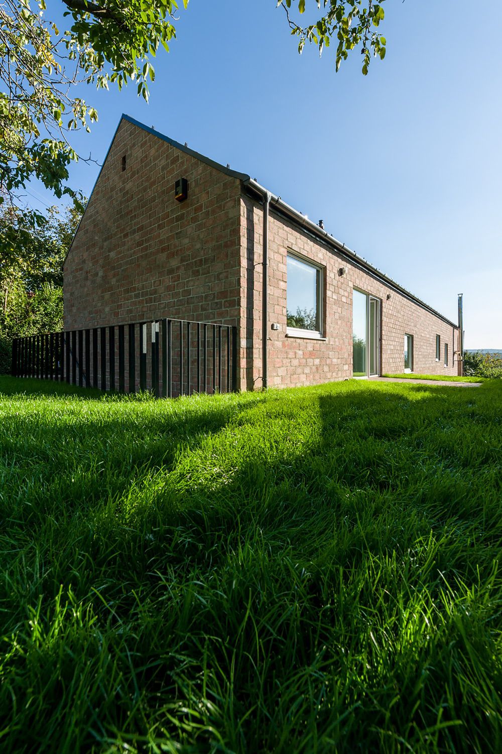 The Long Brick House in Hungary View