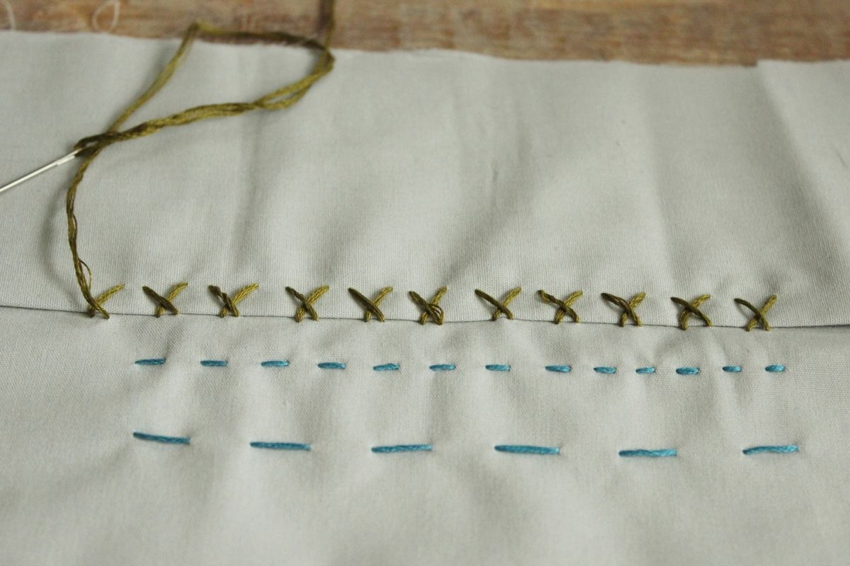 The catch stitch is a great stitch choice for hems